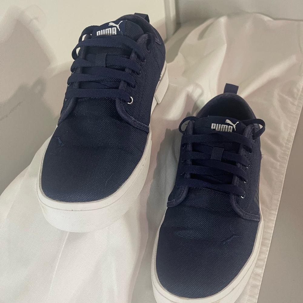 Puma Men's Deep Blue Sneakers - Picture 3 of 9